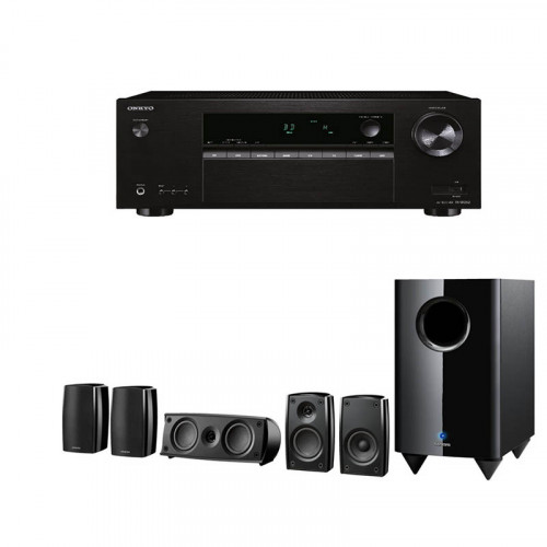 Receiver AV Onkyo TX-SR252 + Sistem Boxe 5.1 Onkyo SKS-HT648