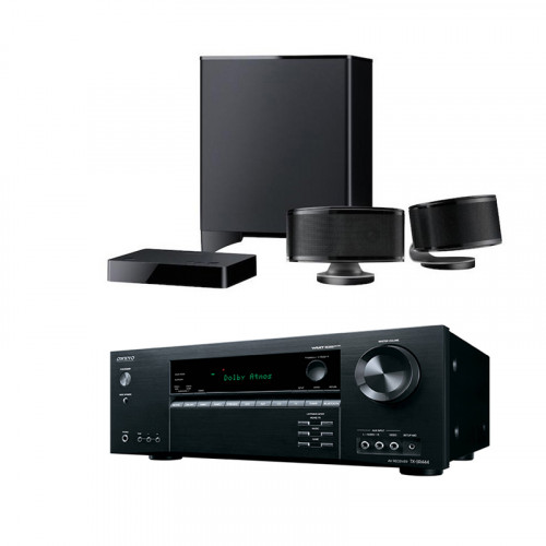 Receiver AV Onkyo TX-SR444 + Sistem boxe 2.1 Onkyo Envision Cinema LS3200