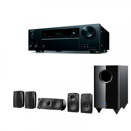 Receiver Onkyo TX-NR555 + Sistem Boxe 5.1 Onkyo SKS-HT648