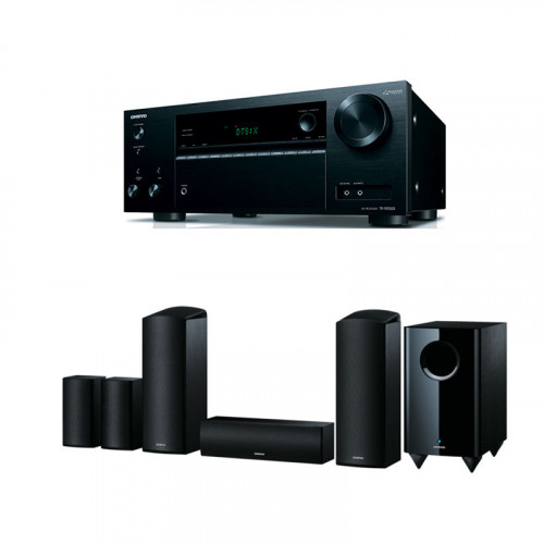 Receiver Onkyo TX-NR555 + Sistem Boxe 5.1 Onkyo SKS-HT588