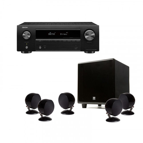 Sistem boxe 5.1 MOREL BEAT-X + Receiver AV Denon AVRX550BT