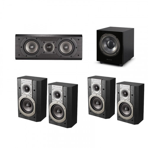 Pachet home cinema Wharfedale Boxe raft Vardus VR-S2 + Centru VR-C1 + Subwoofer WH-D8