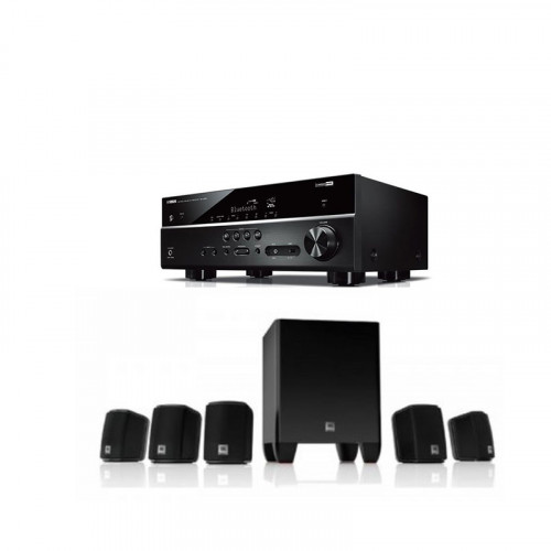 RECEIVER AV YAMAHA RX-V385 + SISTEM 5.1 JBL HOME CINEMA 510