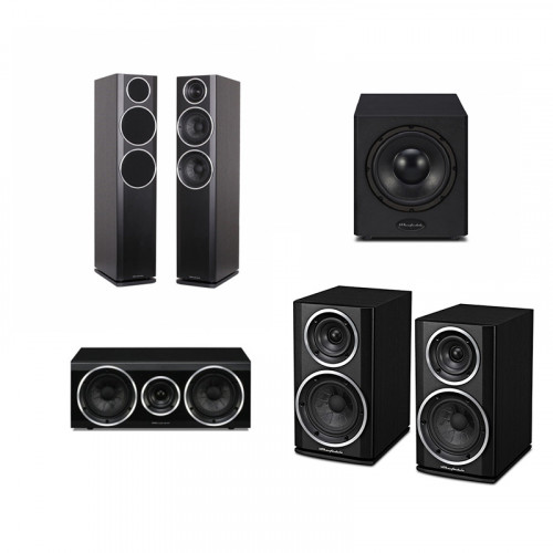 Boxe Wharfedale Diamond 155 + Boxe Wharfedale Diamond 121 + Boxa centru Wharfedale Diamond 101c + Subwoofer Wharfedale WH-S10