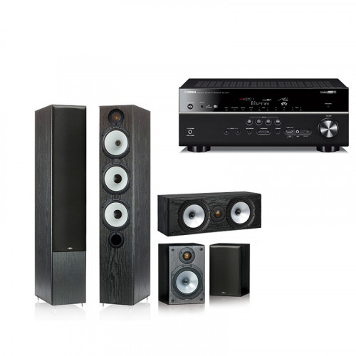 Receiver Av Yamaha RX-V677 + Sistem 5.0 Monitor Audio Mr6 Pack