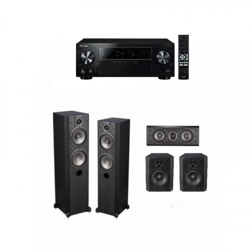 Receiver AV Pioneer VSX-424-K +  Boxe Wharfedale Vardus VR-300 5.0 Pack