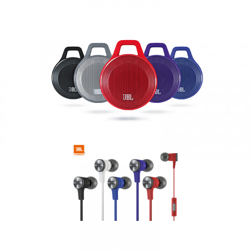 JBL Clip + JBL Synchros E10