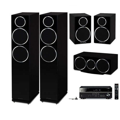 Boxe Wharfedale Diamond 230 + Boxe Wharfedale Diamond 210 + Boxa Wharfedale Diamond 220C + Receiver Yamaha RX-V481