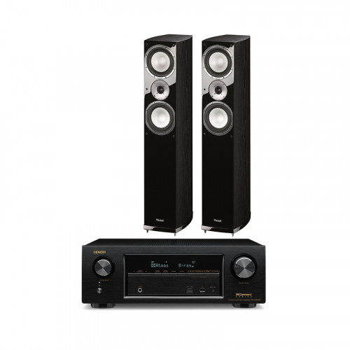 Boxe podea Magnat Quantum 675 + RECEIVER AV 7.2 DENON AVR-X1300W BLACK. WI-FI. AIRPLAY. BLUETOOTH. 4K ULTRA HD. HDCP 2.2